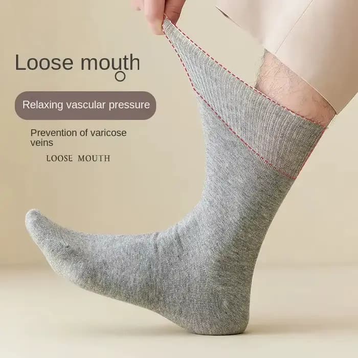 1/7 paires de chaussettes diabétiques non compressives pour hommes