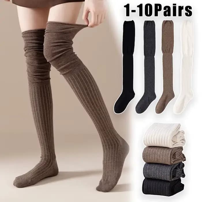 Chaussettes au dessus du genou pour femmes