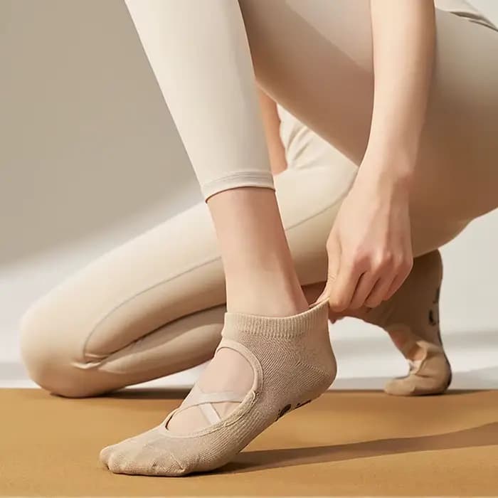 Chaussettes de Yoga en Silicone pour femmes