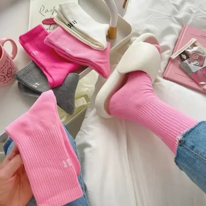 Chaussettes roses pour femmes