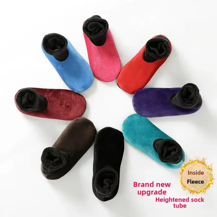 Chaussettes chaudes épaisses doublées de polaire pour femmes adultes