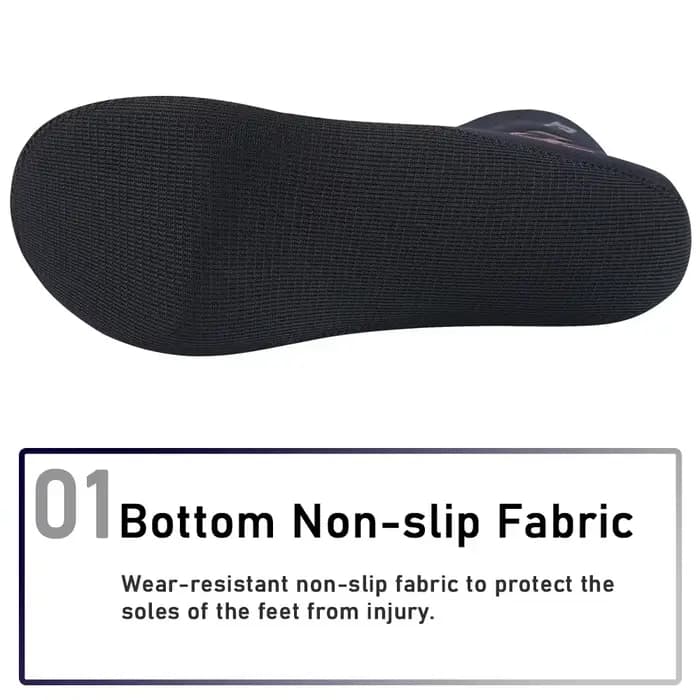 1 paire de chaussettes de plongée unisexes en néoprène CR