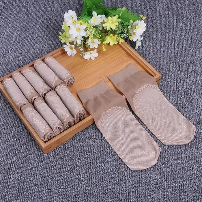 5 paires/lot femmes printemps été chaussettes souples chaussettes en soie fine antidérapant bas épissure mode Transparent dames respirant chaussette