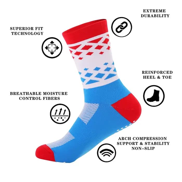 1 PAIRE de chaussettes de sport respirantes de haute qualité pour la course à pied