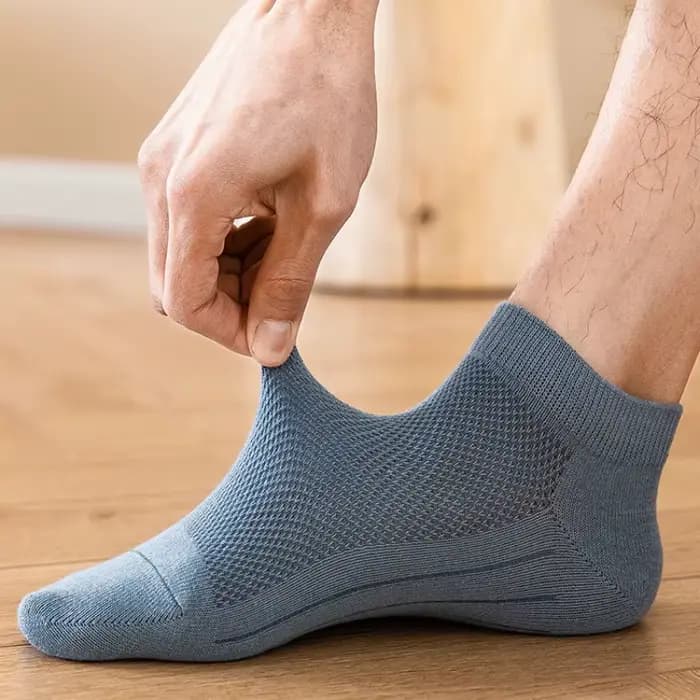 Chaussettes Courtes et Fines en Maille Respirante pour Homme