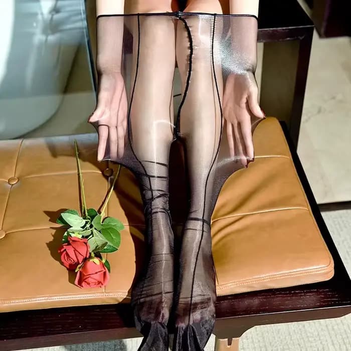 Collants à huile brillants pour femmes