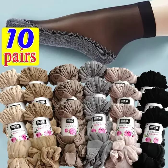 1/5/10 paires dentelle ultra-mince chaussettes femmes été respirant soie