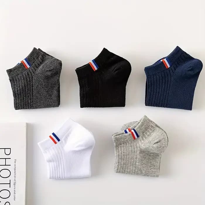 5 paires de chaussettes basses pour hommes