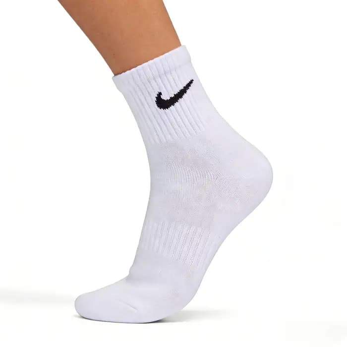 Nike décontracté rembourré mi-coupe chaussettes de basket unisexe Combo Pack blanc SX7667-100