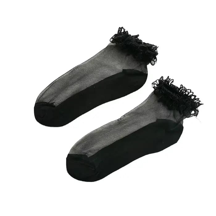 Chaussettes japonaises en dentelle pour femmes