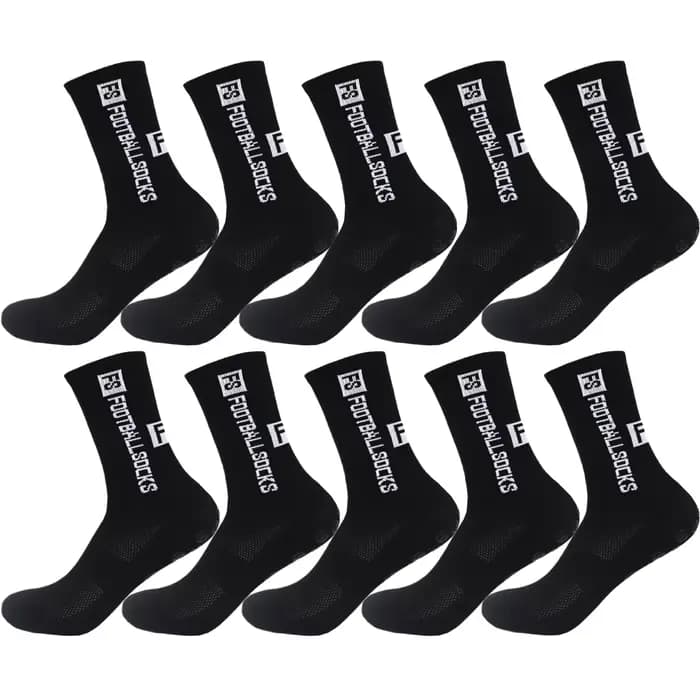 1/6/10 paires de chaussettes de sport antidérapantes à semelle en tissu éponge pour le football