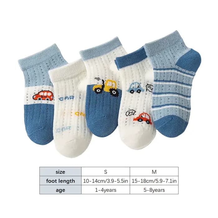 5 paires de chaussettes pour enfants