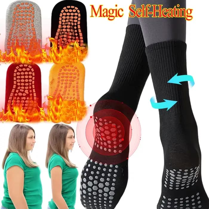 Chaussettes chauffantes auto-chauffantes pour hommes et femmes