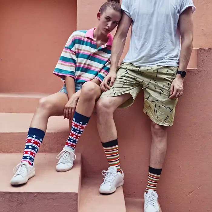 Tendance offre spéciale hommes chaussettes décontracté Gentleman drôle haute qualité couleur Puzzle heureux