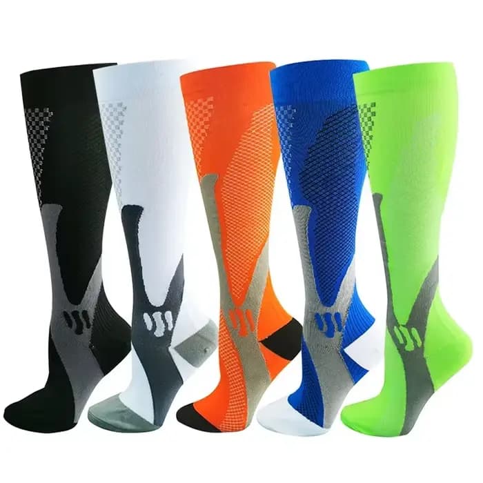 Chaussettes de compression élastiques pour hommes et femmes