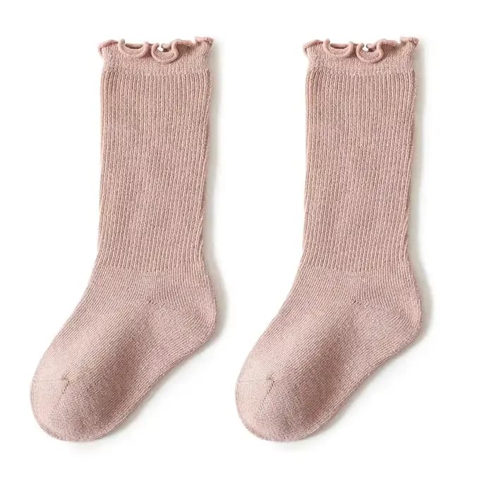 Chaussettes d'automne à volants pour bébés filles, chaussettes longues en coton, hautes, douces et solides, pour tout-petits, chaussettes de princesse pour enfants de 0 à 5 ans, printemps