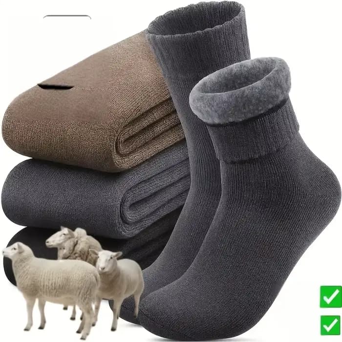 Chaussettes de neige en velours d'hiver pour hommes