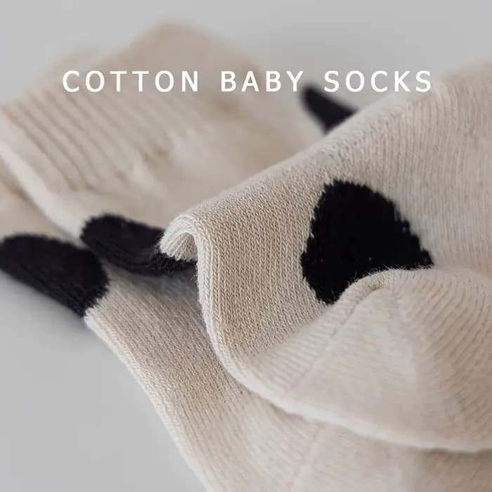 Chaussettes mignonnes à pois pour bébé, nouveau-né, garçon et fille, en coton, Tube central, coréen, décontractées, pour enfants de 0 à 6 ans, printemps-automne
