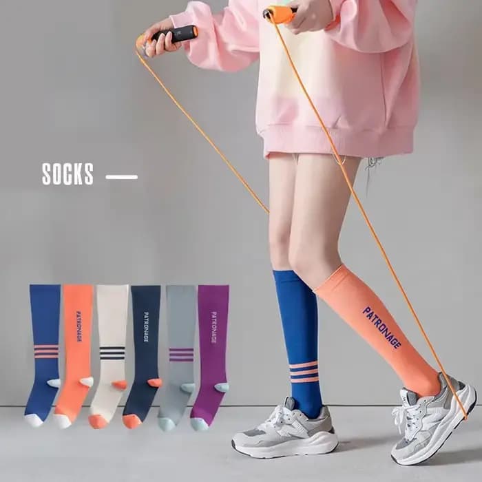 Chaussettes de sport de compression pour femmes, à la mode, élastiques, amincissantes, pour jambes, mollet, yoga, énergie musculaire JK