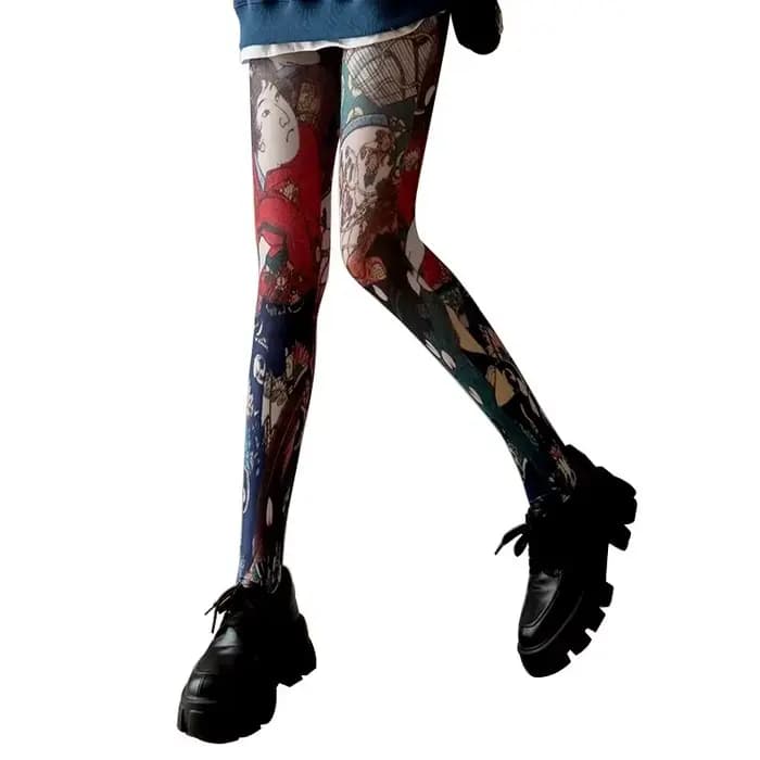 Collants College rétro pour femmes