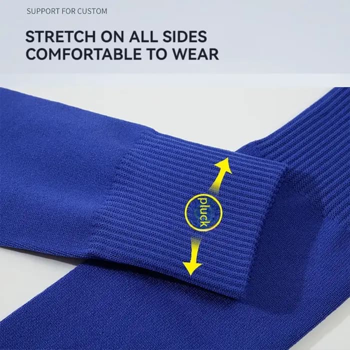 Loogdeel 1 paire de chaussettes de Football professionnelles respirantes à manches de Compression de mollet de haute
