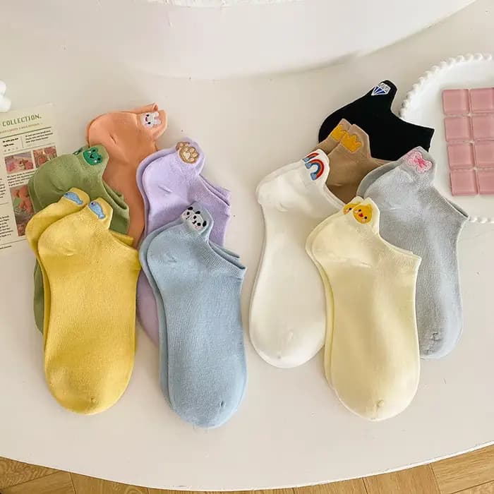 5 paires de chaussettes amusantes pour femmes