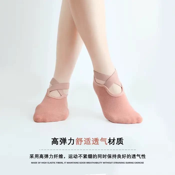 Chaussettes de Yoga avec bretelles croisées