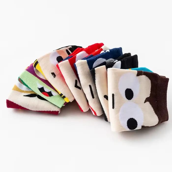 Vente chaude! Femmes chaussettes drôle hommes mâle Harajuku chaussette courte concepteur coloré respirant Anime dessin