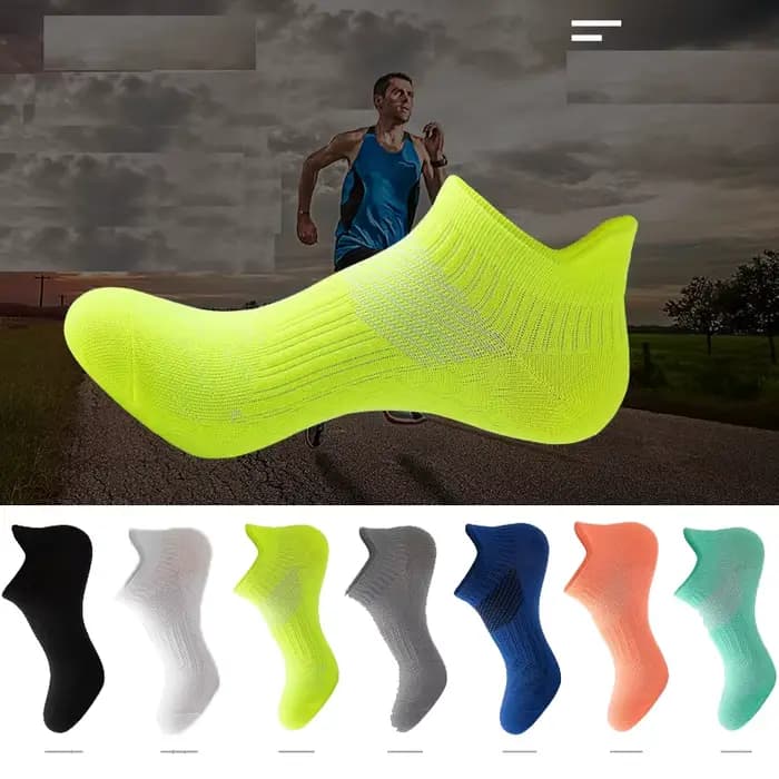 Nouveau Sport course cheville chaussettes femmes hommes athlétique mince respirant séchage rapide Fitness Marathon Compression courte coupe basse bateau chaussette