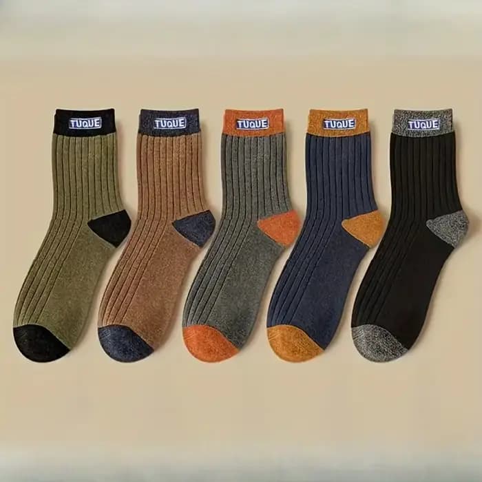 5 paires de chaussettes tendance pour hommes