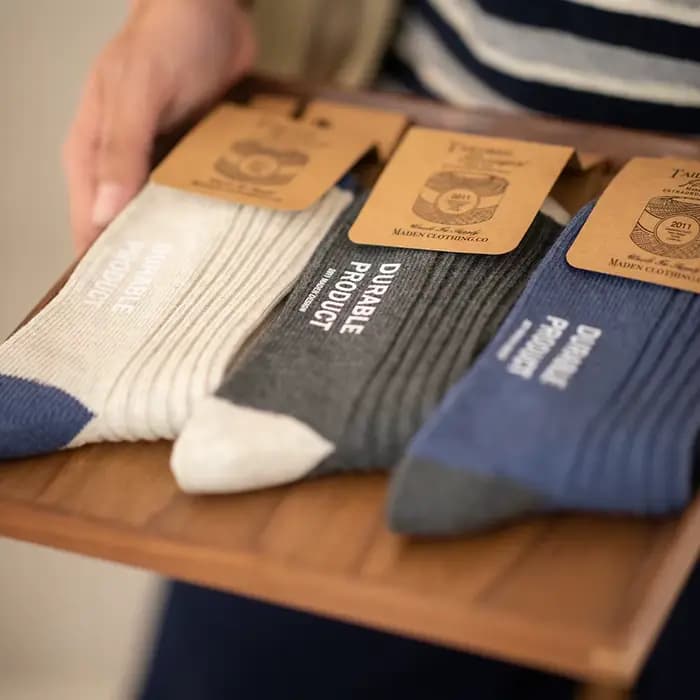 Maden-Chaussettes mi-mollet pour hommes