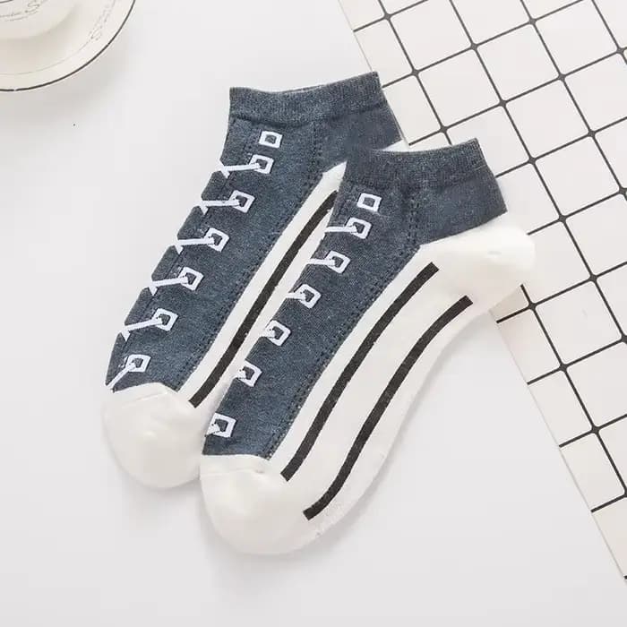 Mode drôle femmes hommes Harajuku Style chaussettes Kawaii chaussure imprimer mignon chaussette courte cadeau