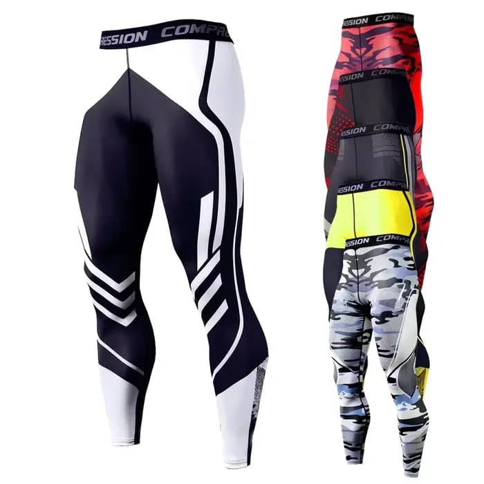 Leggings de Compression collants pour hommes course Sport homme vêtements de Sport entraînement cyclisme Fitness pantalon Jogging entraînement Leggings extrêmes