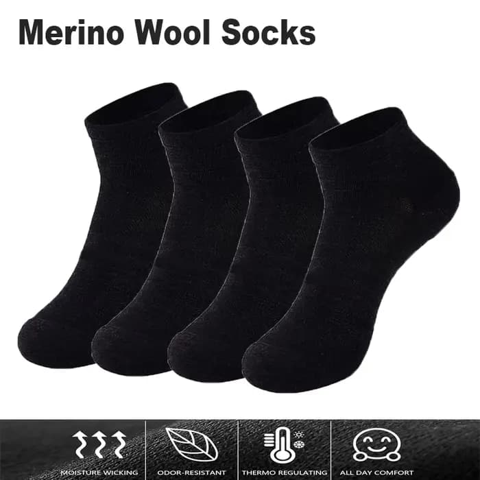 65% laine mérinos cheville chaussettes hommes femmes