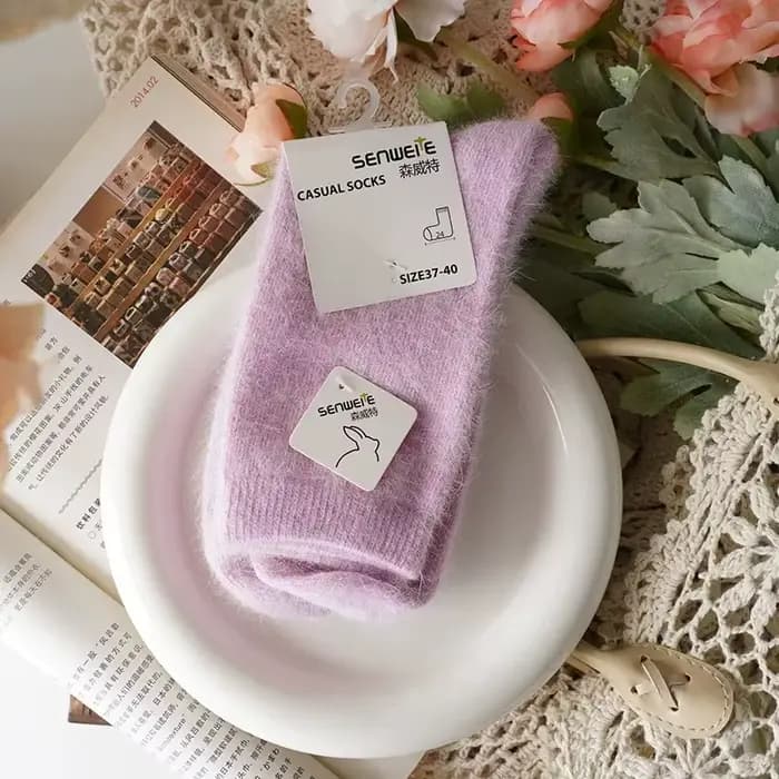 Chaussettes en laine pour femmes automne hiver