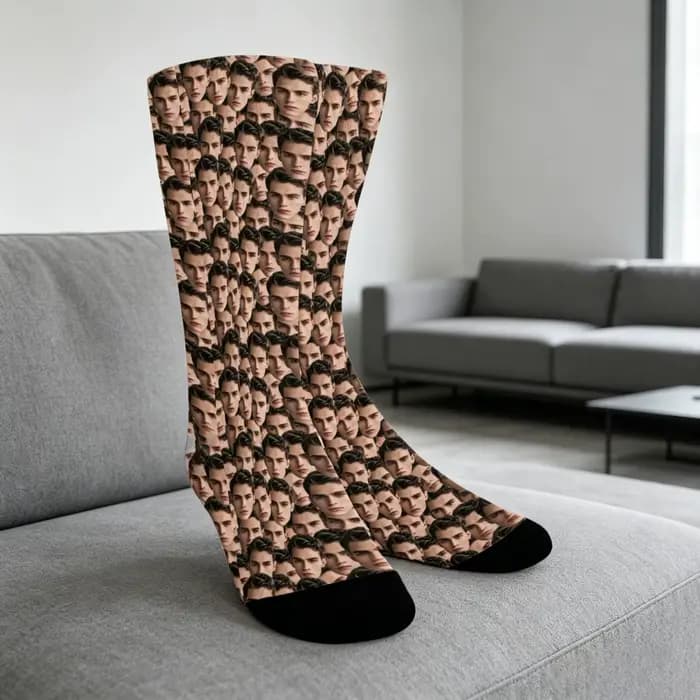 Chaussettes personnalisées avec photo