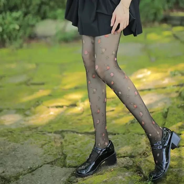 Bas de cuisse de style japonais pour femmes