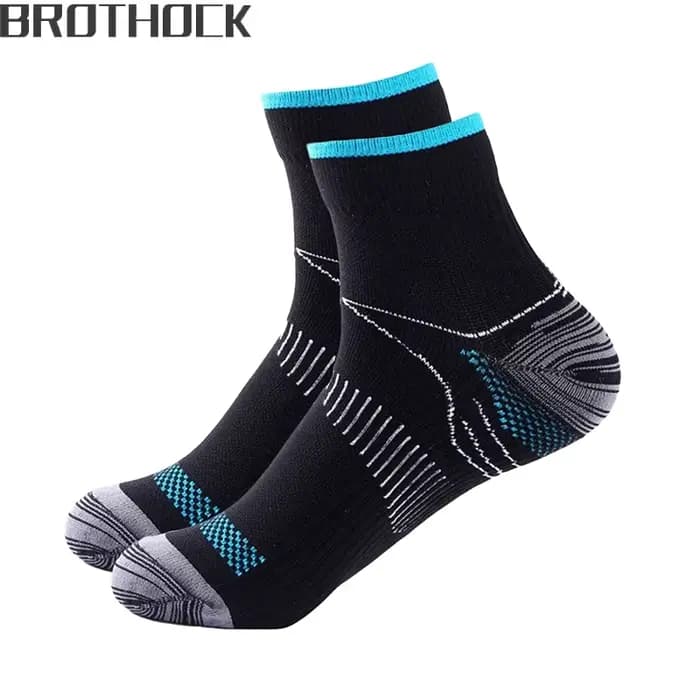 Brothock chaussettes de Compression pour Fascia plantaire chaussettes de Compression déodorant absorbant la sueur respirant Sweats chaussettes de pression de sport