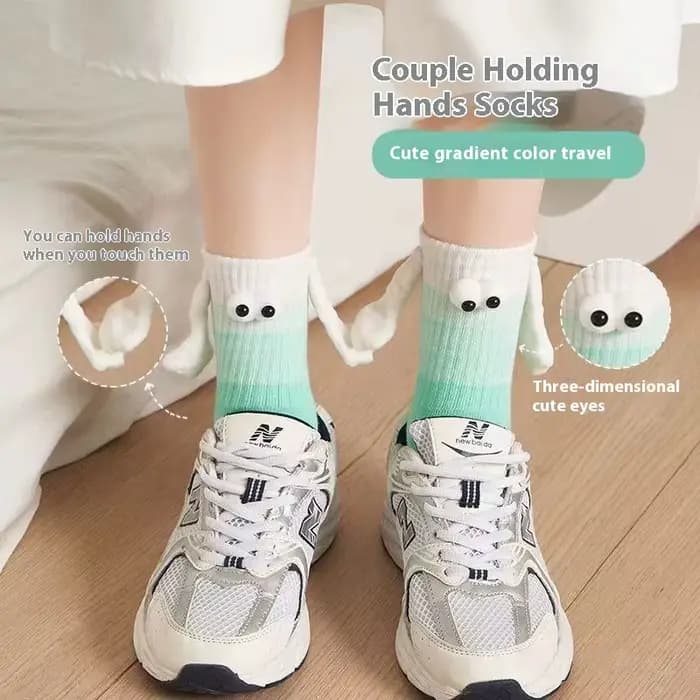 Chaussettes colorées pour femmes avec poignées magnétiques