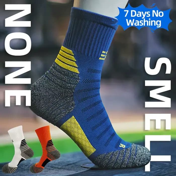 Chaussettes de sport déodorantes en cuivre Nano pour hommes