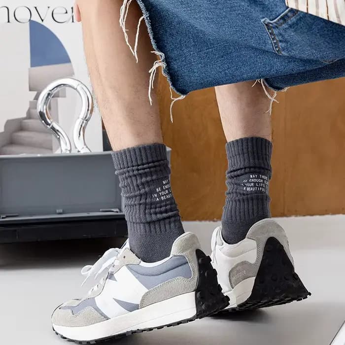 2023 nouveaux hommes chaussettes Harajuku mode lettre drôle Skateboard Cool