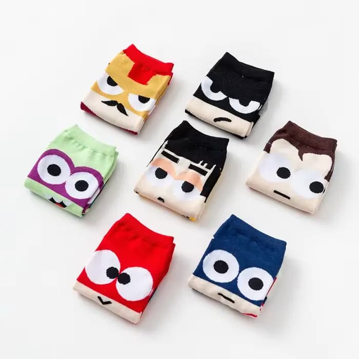 Vente chaude! Femmes chaussettes drôle hommes mâle Harajuku chaussette courte concepteur coloré respirant Anime dessin