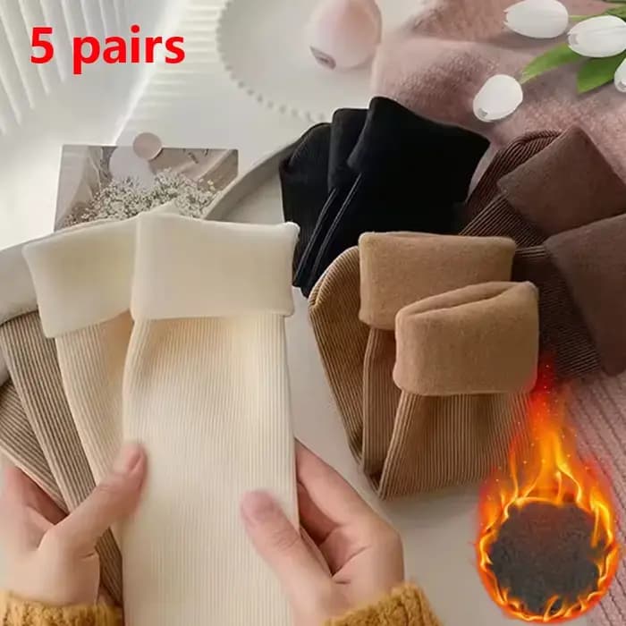 5 paires de chaussettes de neige pour femmes