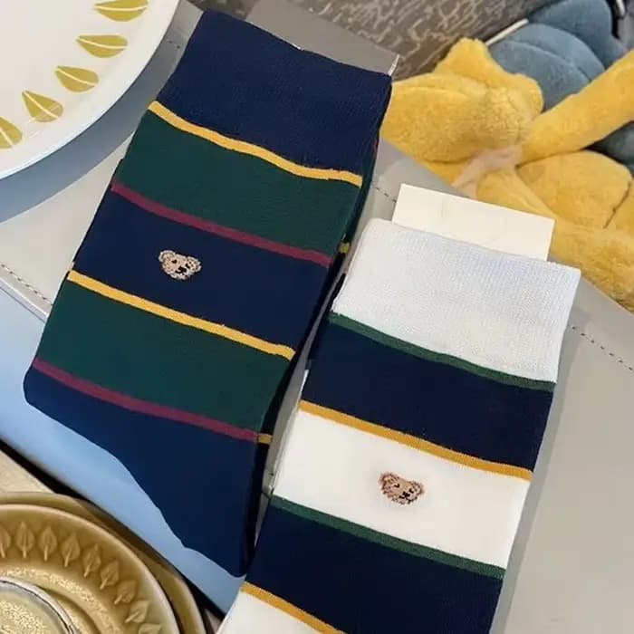 Chaussettes en coton de dessin animé pour hommes