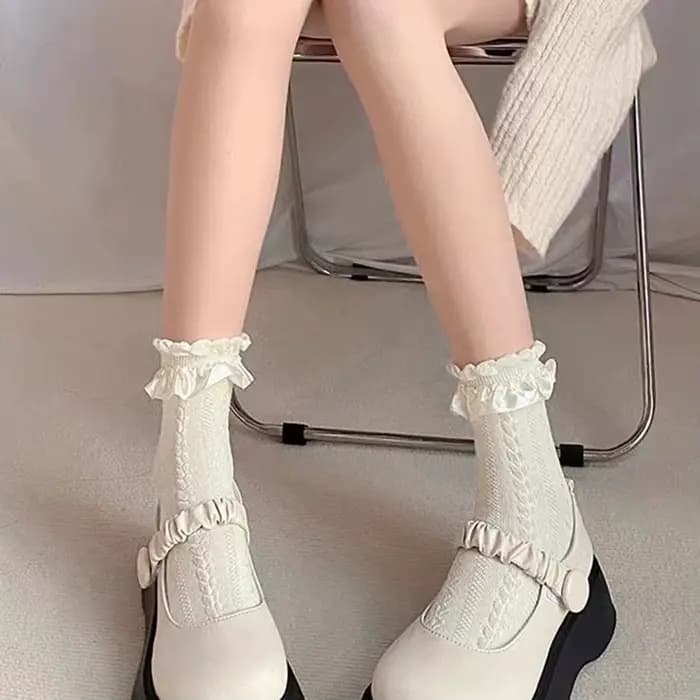 Chaussettes en dentelle pour femmes