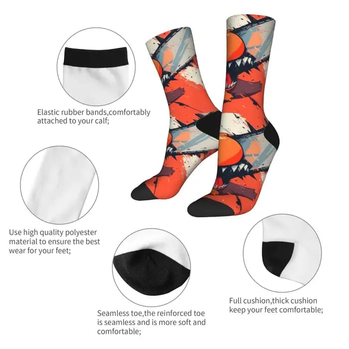 Pochita tronçonneuse homme Anime chaussettes automne bas nouveauté hommes doux respirant