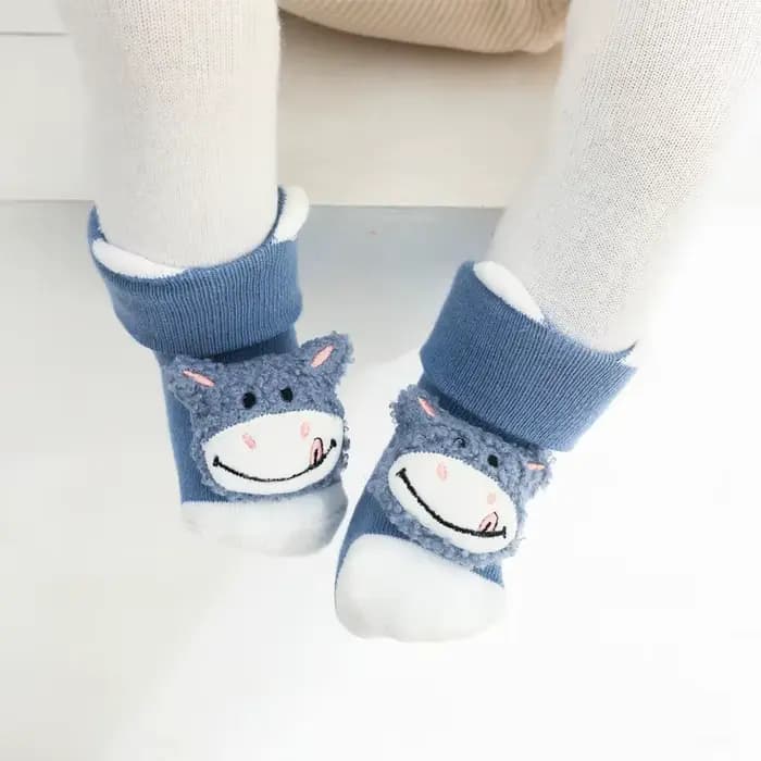 Chaussettes antidérapantes pour nouveau-né fille et garçon