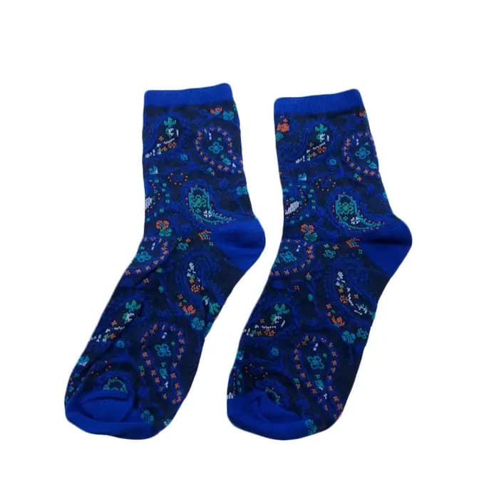 Chaussettes imprimées en coton pour femmes