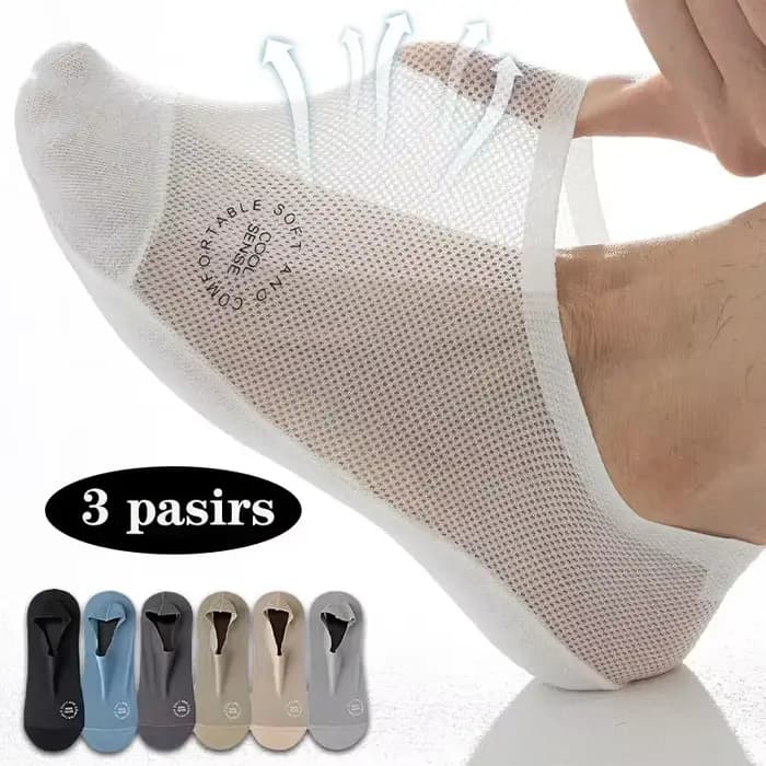 3 paires de chaussettes bateau pour hommes