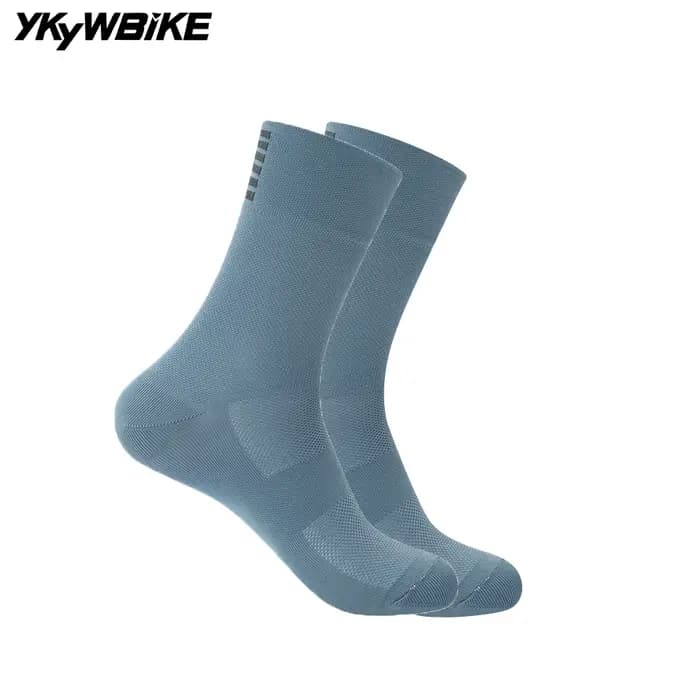 YKYWBIKE – chaussettes de Sport respirantes pour hommes et femmes, 9 couleurs, marque professionnelle, cyclisme, course, vélo de route, extérieur